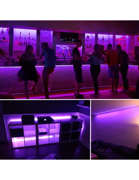 Tira de Luz Negra LED 12V 12m 720 LEDs Flexible YYT