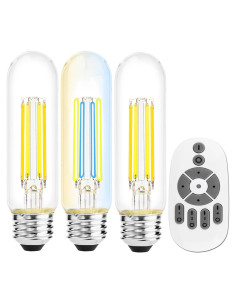 Bombilla LED Vintage Inteligente Yaoten T10 4W E26 3 Unidades