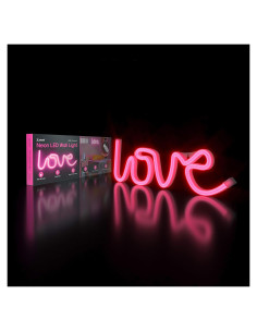 Letrero de Neón LED Atomi Corazón Rosa USB 12V 4W