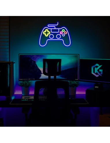 Luz de Neón LED Gamepad MHneonsign 42.9x33.8cm USB