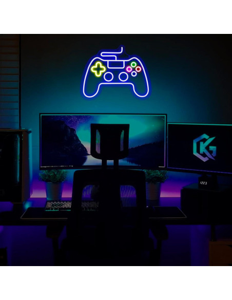 Luz de Neón LED Gamepad MHneonsign 42.9x33.8cm USB
