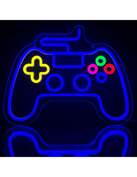 Luz de Neón LED Gamepad MHneonsign 42.9x33.8cm USB