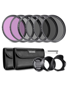 Kit de Filtros de Lente 52mm Neewer UV CPL ND para DSLR