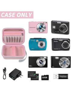 Funda de cámara digital Rosa Grapsa para Canon y Kodak 2