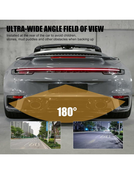 Cámara de Retroceso Pinflaw PINSXT1000BL HD 170 IP68