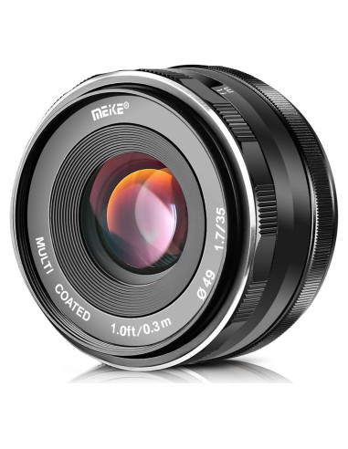Lente Fijo Meike 35mm F1.7 Manual para Cámaras Sony E-Mount