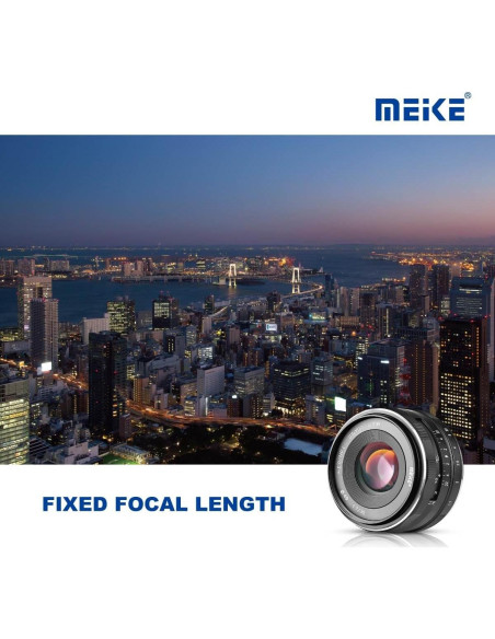 Lente Fijo Meike 35mm F1.7 Manual para Cámaras Sony E-Mount Lente Fijo Meike 35mm F1.7 Manual para Cámaras Sony E-Mount