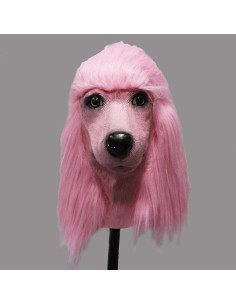 Máscara de perro Poodle de látex para adultos - Halloween y cosplay 2