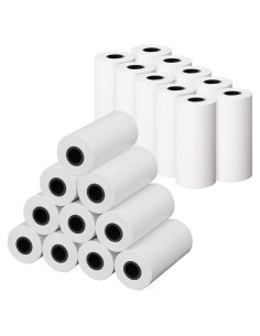 20 Rollos de Papel Térmico Fotográfico Gersoniel 57x30mm