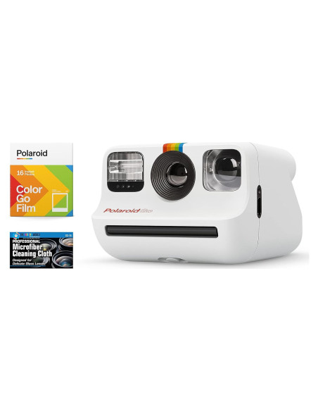 Cámara Instantánea Polaroid Go con Doble Película y Paño