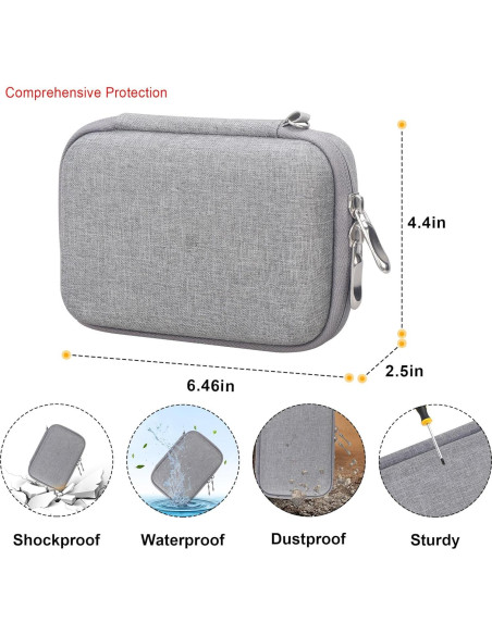 Funda de Transporte Elonbo para Impresora Térmica Mini Cudinham - Gris