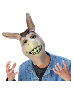 Máscara de Burro de Láttex para Disfraces Adultos Carnaval