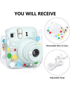 Funda Protectora Rieibi para Fujifilm Instax Mini 12 - PVC 2