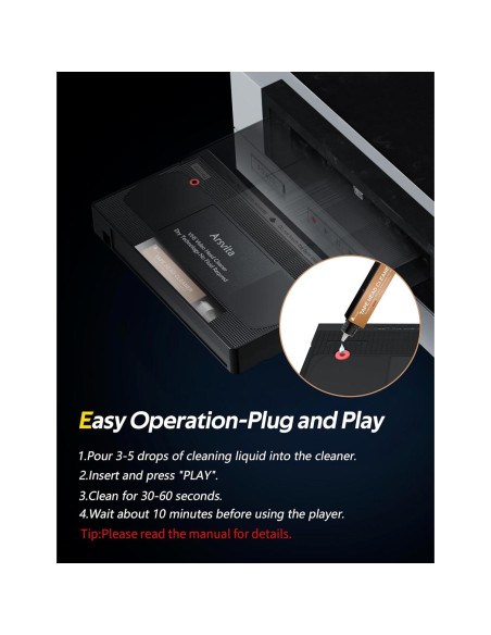 Limpiador de Cabezas VHS Arsvita Húmedo con Solución 150g