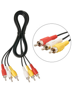 Cable de Audio y Video RCA 3 Macho a 3 Macho 1.52 m ZZJMCH 2