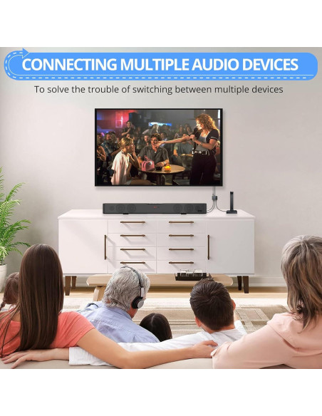 Divisor Óptico Digital CAMWAY 1x3 SPDIF Toslink 1m