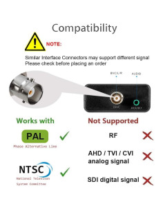 Convertidor HDMI a BNC AoeSpy - Adaptador de Video CVBS 2