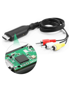 Adaptador HDMI a RCA HDSUNWSTD Full HD 1080p NTSC PAL