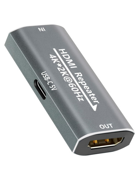 Amplificador HDMI Techigher Extensor 30M 4K 60Hz USB-C