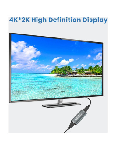 Amplificador HDMI Techigher Extensor 30M 4K 60Hz USB-C