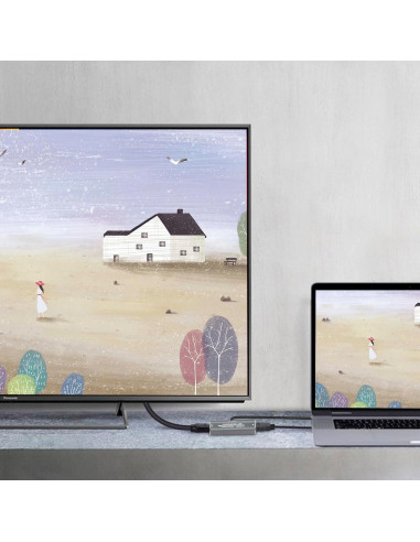 Amplificador HDMI Techigher Extensor 30M 4K 60Hz USB-C