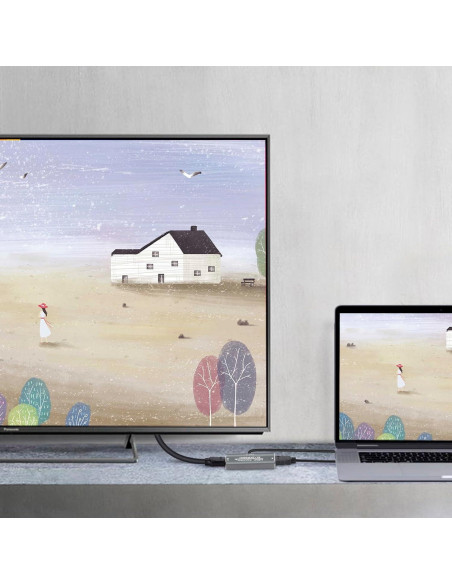 Amplificador HDMI Techigher Extensor 30M 4K 60Hz USB-C