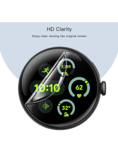 Protector de Pantalla JETech para Google Pixel Watch 41mm - TPU HD 2