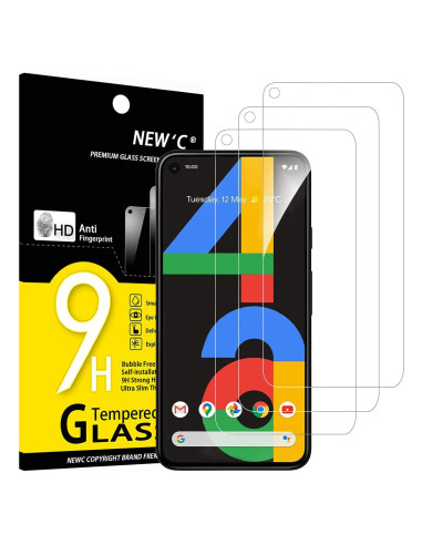 Protector de Pantalla Vidrio Templado NEW'C para Google Pixel 4a 4G