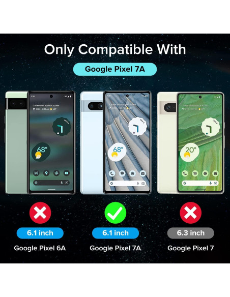Protector de Pantalla Vidrio Templado ivoler para Google Pixel 7a Protector de Pantalla Vidrio Templado ivoler para Google Pixel 7a