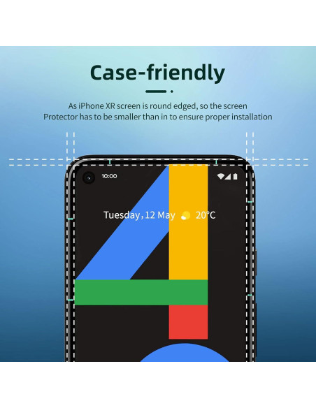 Protector de Pantalla Vidrio Templado NEW'C para Google Pixel 4a 4G Protector de Pantalla Vidrio Templado NEW'C para Google Pixel 4a 4G