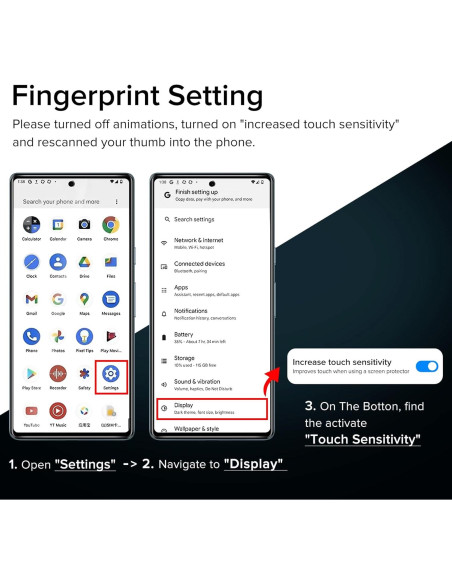 Protector de Pantalla Vidrio Templado ivoler para Google Pixel 7a Protector de Pantalla Vidrio Templado ivoler para Google Pixel 7a