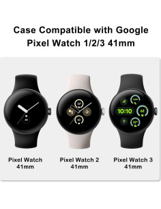 Paquete de 9 fundas TPU para reloj Google Pixel Watch 41mm 2