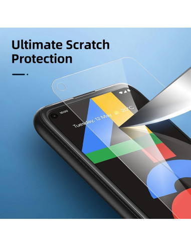 Protector de Pantalla Vidrio Templado NEW'C para Google Pixel 4a 4G