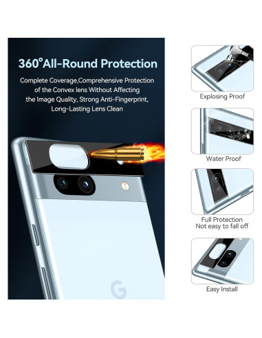 Protector de Pantalla Vidrio Templado ivoler para Google Pixel 7a