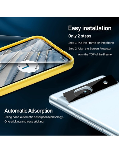 Protector de Pantalla Vidrio Templado ivoler para Google Pixel 7a