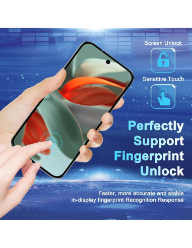 Paquete de 3 Protectores de Pantalla Vidrio Templado Pixel 9/9 Pro 5G