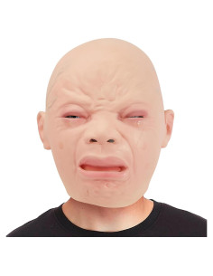 CreepyParty Máscara Humana Realista de Látex para Halloween