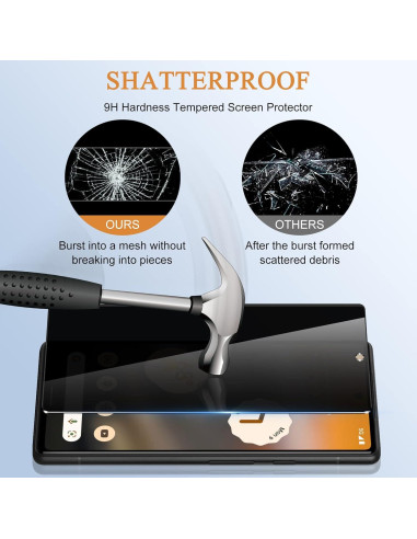 Protector de Pantalla Privado Vidrio Templado Google Pixel 6A