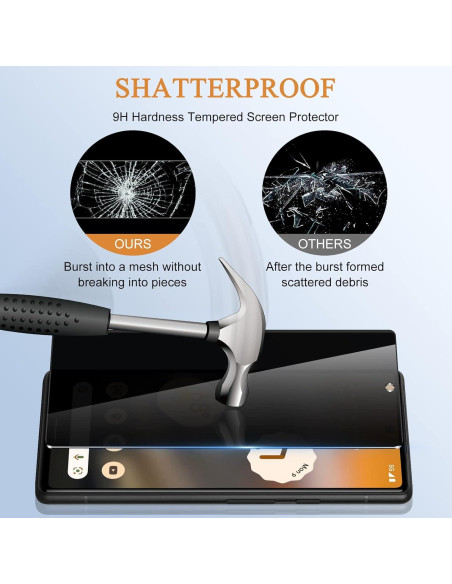 Protector de Pantalla Privado Vidrio Templado Google Pixel 6A