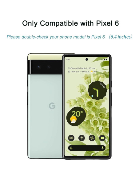 3 Protectores de Pantalla Vidrio Templado ZYHKJYL para Google Pixel 6