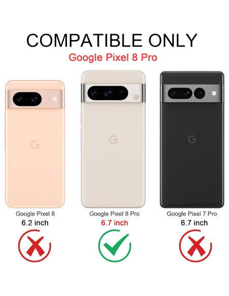 Funda Antigolpes I-HONVA para Google Pixel 8 Pro Turquesa