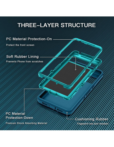 Funda Antigolpes I-HONVA para Google Pixel 8 Pro Turquesa