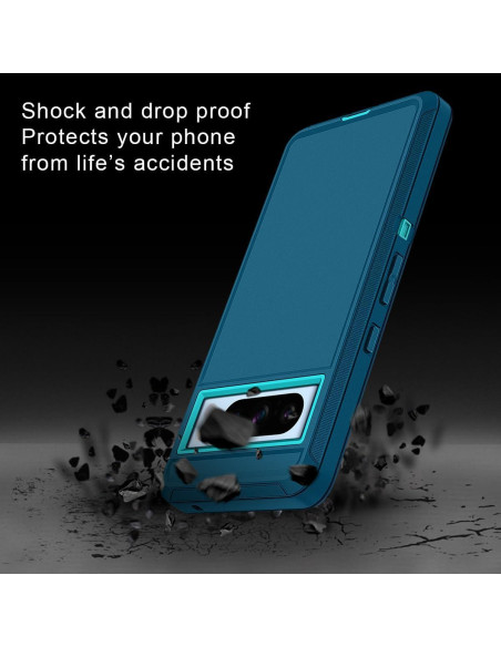 Funda Antigolpes I-HONVA para Google Pixel 8 Pro Turquesa