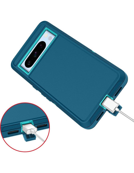 Funda Antigolpes I-HONVA para Google Pixel 8 Pro Turquesa