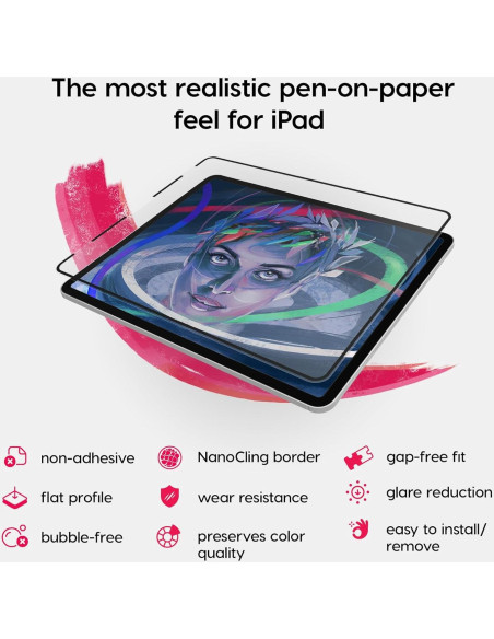 Protector de Pantalla Mate Astropad Rock Paper Pencil iPad 10.2