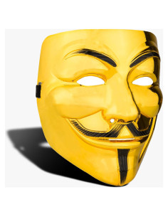 Máscara de Guy Fawkes Dorada Diximus para Halloween