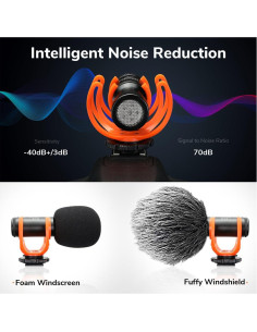 Micrófono de Cámara Pixel M80 Super Cardioide 50g 2