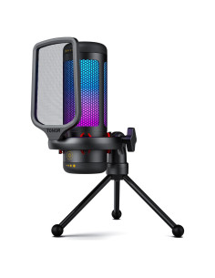 Micrófono USB Tonor TC310 Cardioide con RGB y Control de Ganancia