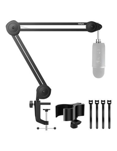 Brazo de Micrófono iQLQPQ Soporte de Suspensión 35cm Metal