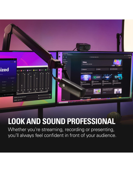Paquete Premium Elgato Facecam MK.2 y Micrófono XLR para Streaming